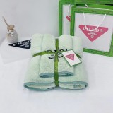 Prada Multifunctional Bath Towel Sets Cotton Stroller Cover Blanket Embroidery Beach Towel Size:35*75/70*140