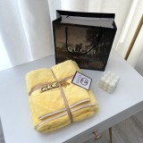 Gucci Multifunctional Bath Towel Sets Cotton Stroller Cover Blanket Embroidery Beach Towel Size:35*75/70*140