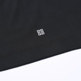 Givenchy Grey Tone Letter Print Short Sleeve Unisex Loose T-Shirt