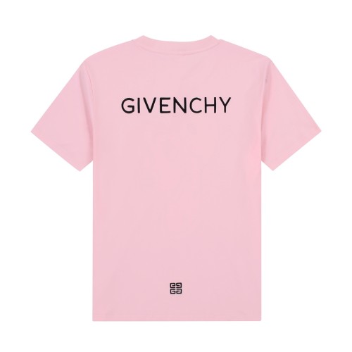 Givenchy Spotted Dog Print Embroidery Letters Short Sleeve T-shirt