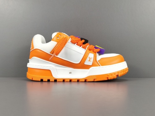 Louis Vuitton Trainer Maxi Unisex Casual Chessboard Fashion Cricket Shoes