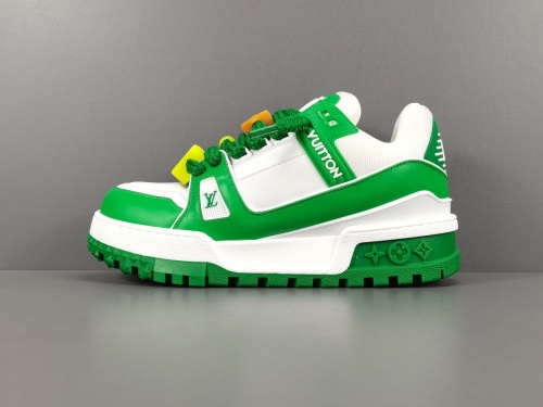 Louis Vuitton Trainer Maxi Unisex Casual Chessboard Fashion Cricket Shoes