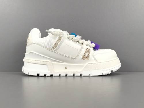 Louis Vuitton Trainer Maxi Unisex Casual Chessboard Fashion Cricket Shoes