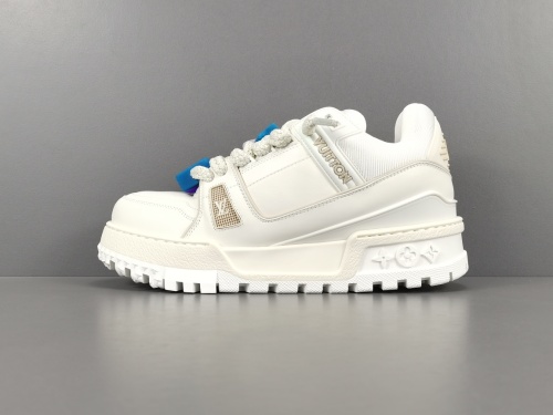 Louis Vuitton Trainer Maxi Unisex Casual Chessboard Fashion Cricket Shoes