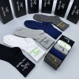 Arc'teryx Classic Logo Embroidery Cotton Socks Fashion Casual Socks 5 Pairs/Box
