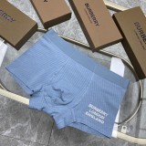 Burberry Classic Fashion Boxer Briefs Breathable Dyeing Glue Paste Print Underwear 3 Pieces/Box