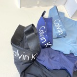 Galvin Klein Classic Fashion Light Silky Ice Silk Boxer Briefs Breathable Non-Marking Underwear 3 Pieces/Box