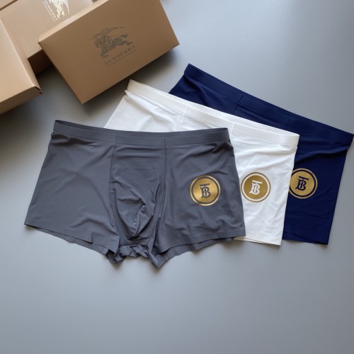 Thom Browne Classic Fashion Boxer Briefs Breathable Dyeing Glue Paste Print Underwear 3 Pieces/Box