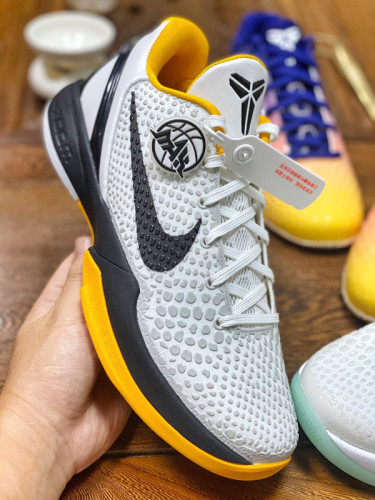 Nike Kobe 4 Protro White Del Sol Low Top Sports Basketball Shoes