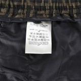 FENDI Unisex Classic Full Logo Print Cotton Shorts Causal Jacquard Shorts