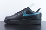 Nike Air Force 1’07 Low Black Blue Lightning Fashion Unisex Board Shoes Sneakers