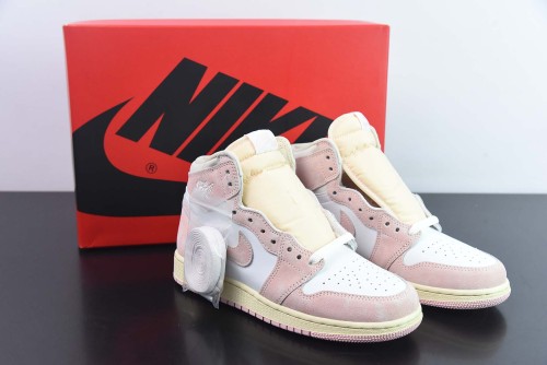 Nike Air Jordan 1 High OG Washed Pink Fashion Women Sneakers Sports Basketball Shoes