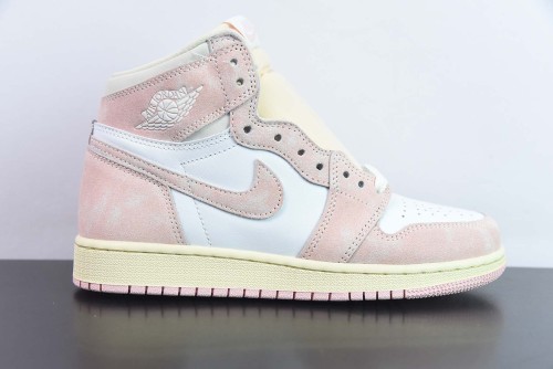 Nike Air Jordan 1 High OG Washed Pink Fashion Women Sneakers Sports Basketball Shoes