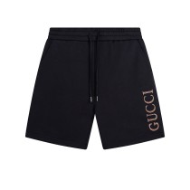 Gucci Unisex Classic Embroidered Letter Cotton Shorts Causal Comfortable Breathable Loose Shorts