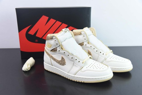 Nike Air Jordan 1 High OG Vibrations of Naija Fashion Men Sneakers Sports Basketball Shoes