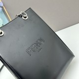 Fendi Detachable Leather Shoulder Strap Small Cowhide Tote Bag  Size：19*26*8 CM
