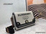 Burberry Fashion Canvas Postman Bag Retro Hand Bag Size：25*9*19 CM
