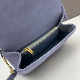 Yves Saint Laurent Monogram College Frosted Belt Tassel Messenger Bag Size：24*17*6CM