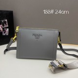 Prada Fashion Double Shoulder Crossbody Bag Size：24*19*6CM