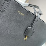 Yves Saint Laurent Logo Cowhide Large Capacity Mother and Child Bag Tote Bag Size：37*27*13 CM