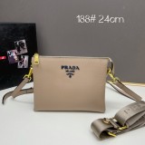 Prada Fashion Double Shoulder Crossbody Bag Size：24*19*6CM