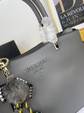 Prada Fashion Classic Logo Cowhide Crossbody Bag Size:30*22*12 CM