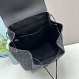 Dior Leisure Fashion Backpack Black Size：33*40*17 CM