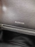 Balenciaga Cowhide Chain Half Moon Hourglass Bag