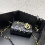 Dior Lady D-Joy Mini Handbag Detachable Shoulder Strap Crossbody Bag Size：17*12*7 CM