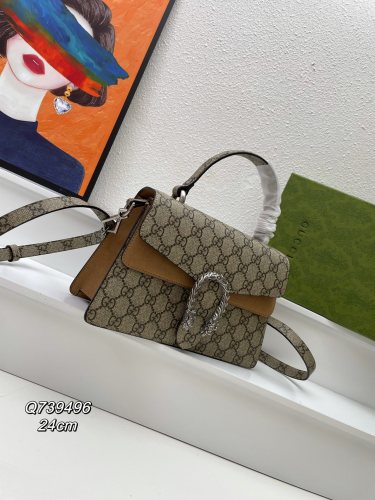 Gucci Dionysus Double Tiger Head Lock Handle Handbag Crossbody Bag Size：24*16*11 CM