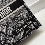 Dior Tiger Embroidery Oblique Print Book Tote Three Sizes