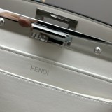 Fendi Peekaboo I See U Retro Handbag Fashion Rose Crossbody Bag Size：27*21*9.5 CM