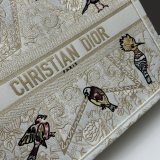 Di0r Classic Vintage Embroidery Book Tote
