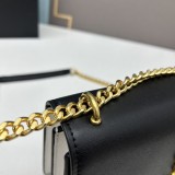 Yves Saint Laurent Cowhide Chain Bag Diagonal Package Size：26*20*7 CM
