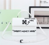 Off-White New Fashion Arrows Letter Printed Hangbag Crossbody Bag