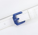 Off White Fashion Blue Arrows Handbag Crossbody Bag White Size：22*15*7 CM