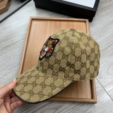Gucci Fashion Tiger Head Embroidery Causal Baseball Cap Hat