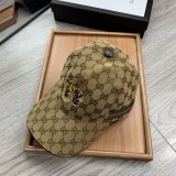 Gucci Fashion Tiger Head Embroidery Causal Baseball Cap Hat 