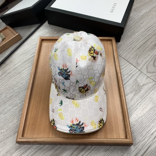 Gucci Fashion Tiger Head Print Causal Baseball Cap Hat