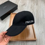 Prada Classic Logo Embroidery Baseball Cap Hat