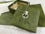 Gucci Classic Double G Retro Bead Necklace 55CM