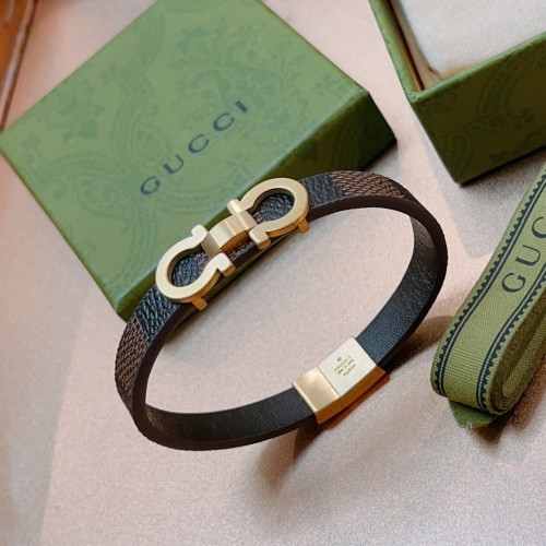 Gucci Anger Forest Classic Double G Vintage Silver Bracelet Size 18.5 19.5 20.5 21.5