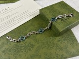 Gucci Fashion Green Enamel 3G Bracelet 18-20-22 CM