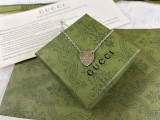 Gucci Fashion Love Double Buckle Necklace Size 43+3 CM