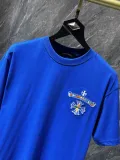 Chrome Hearts Embroidered Colorful Classic Cross Horseshoe Short Sleeve Tee