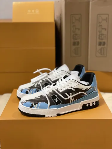 Louis Vuitton Trainer Fashion Monogram Shoes Unisex Rendering Sneakers Virgil Abloh