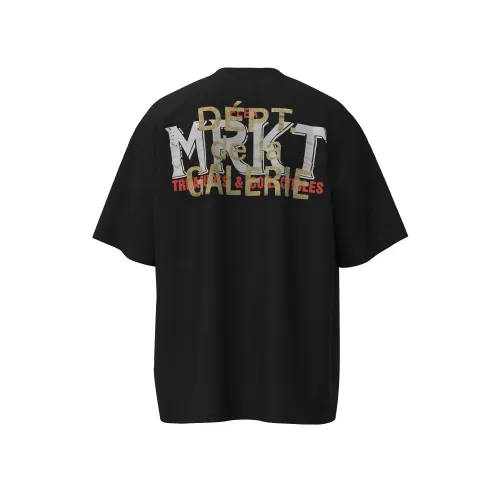 Gallery Dept Letter Print Wash T-shirt Fashion Casual Cotton Short Sleeve