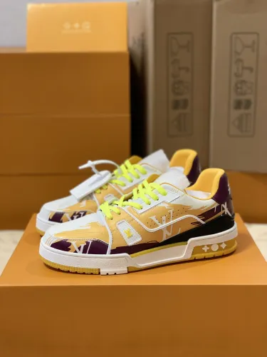 Louis Vuitton Trainer Fashion Monogram Shoes Unisex Rendering Sneakers Virgil Abloh