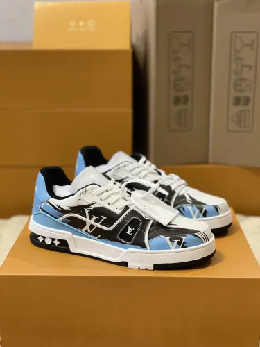 Louis Vuitton Trainer Fashion Monogram Shoes Unisex Rendering Sneakers Virgil Abloh