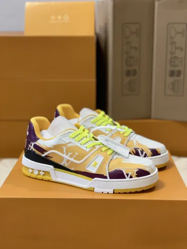 Louis Vuitton Trainer Fashion Monogram Shoes Unisex Rendering Sneakers Virgil Abloh